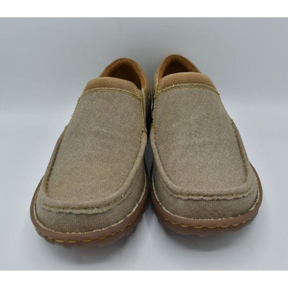 Born Mens Size 9 Gudmund Natural Canvas Slip On Loafers Shoes main image 8
